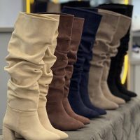 چکمه پاشنه چروک